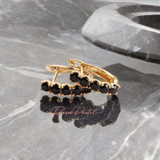 Arete en baño de oro 18k