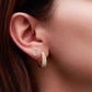Aretes en baño de oro 18k