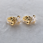 Arete en baño de oro 18 kilates