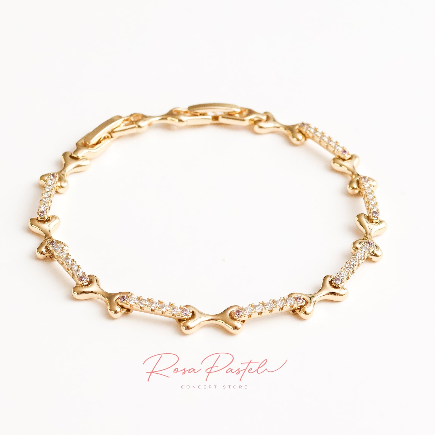 Pulsera en baño de oro 18k