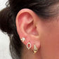 Aretes en baño de oro 18k