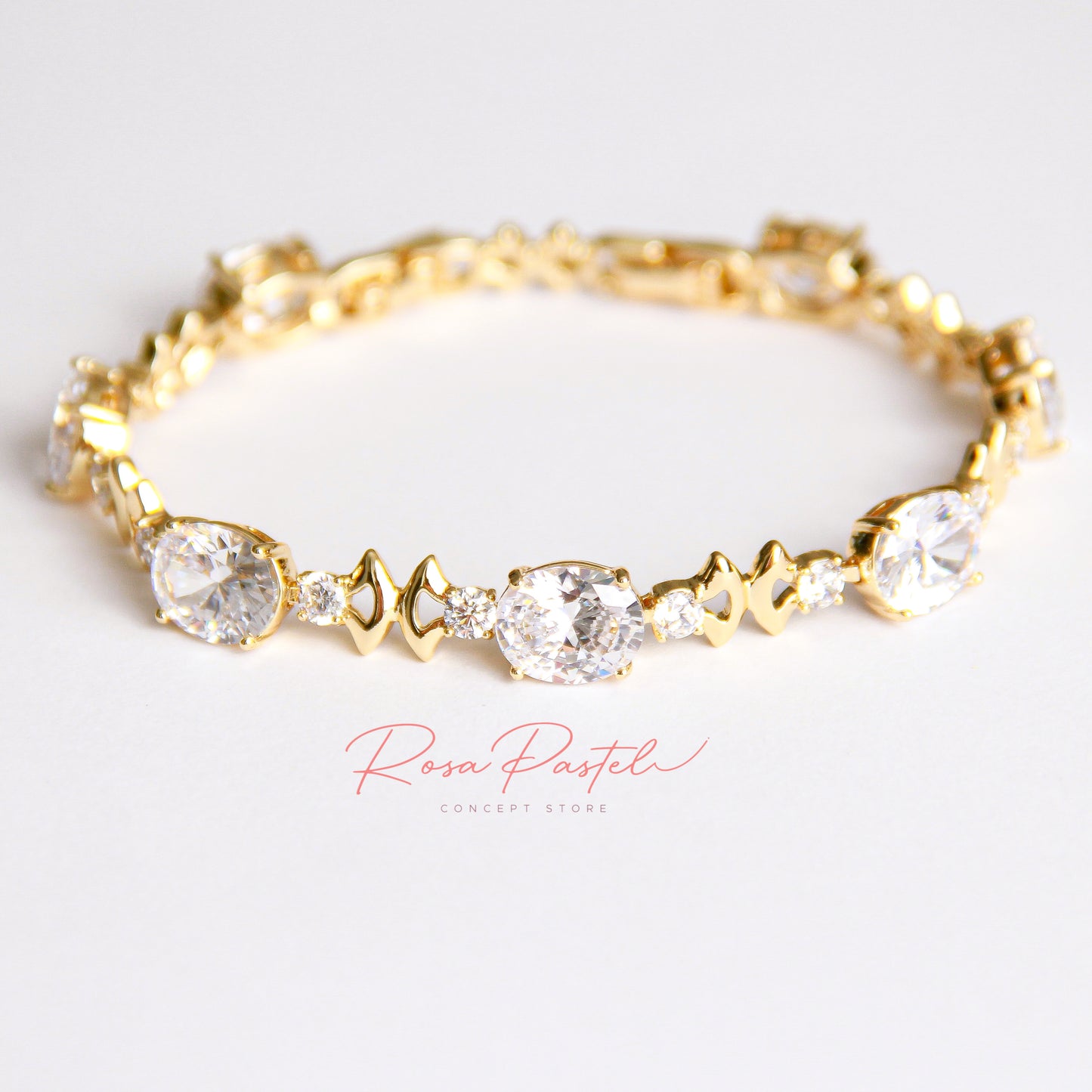 Pulsera baño de oro 18k