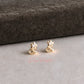 Aretes en baño de oro 18k