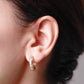 Arete en baño de oro 18k