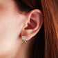 Arete en baño de oro 18 kilates