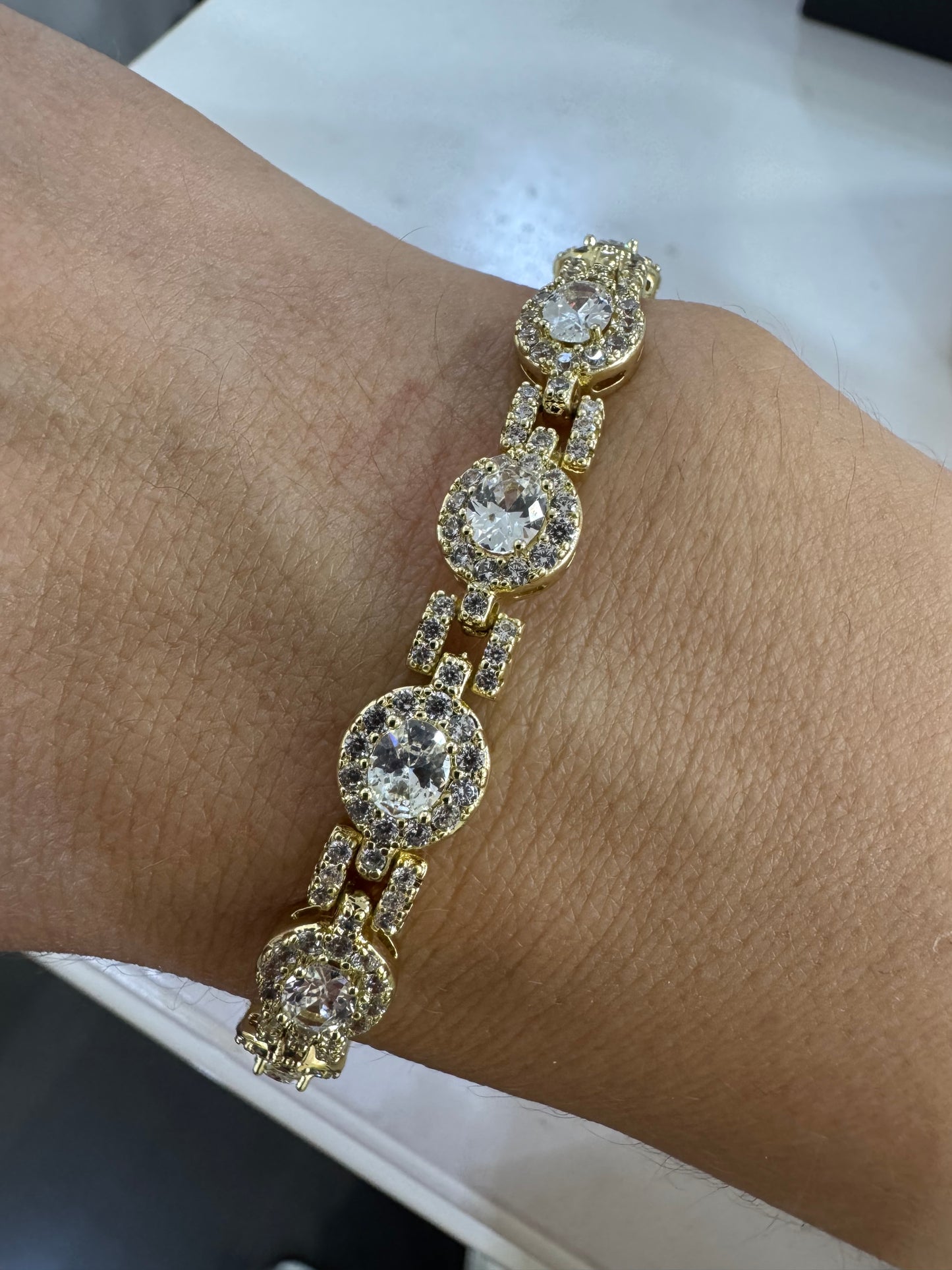 Pulsera en baño de oro 18k