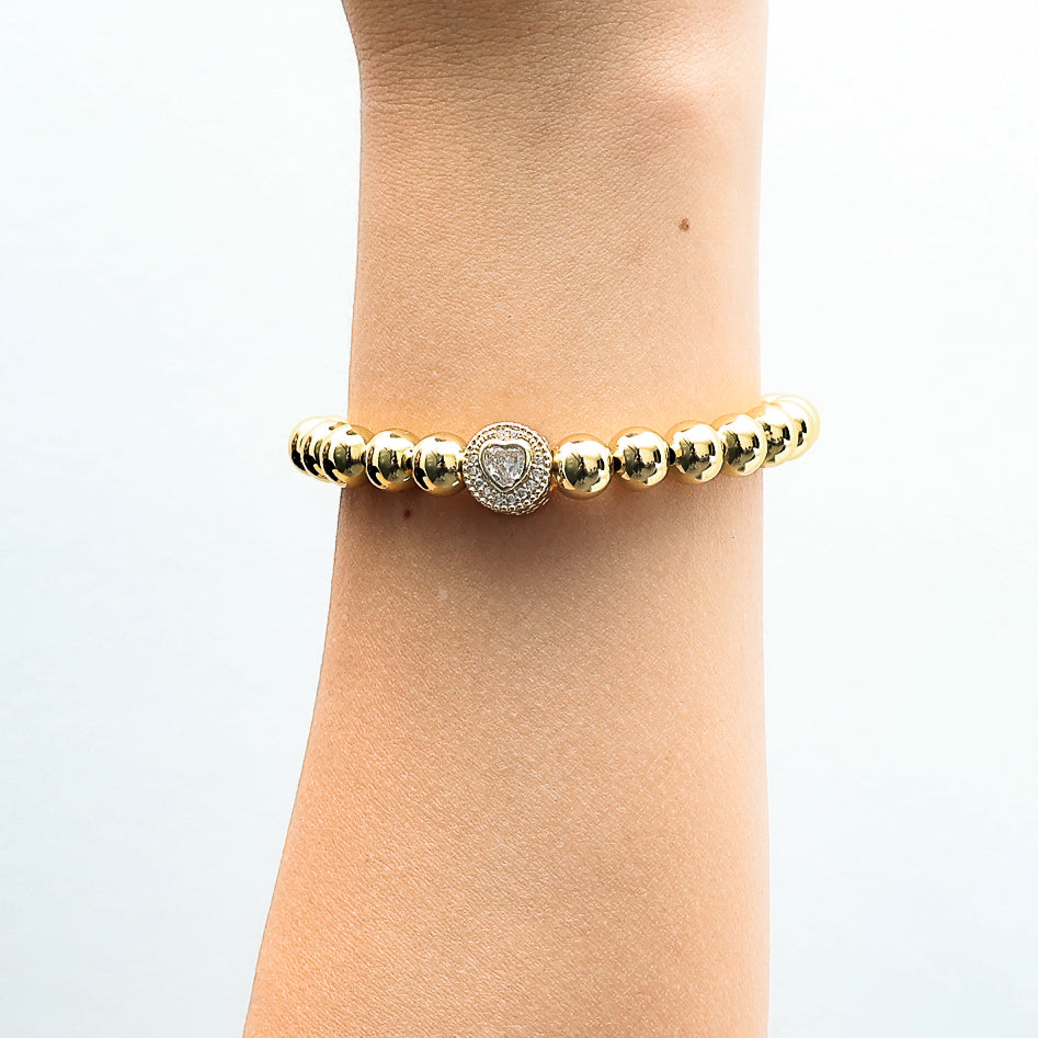 Pulsera en baño de oro 18k