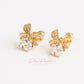 Aretes en baño de oro 18k