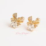 Aretes en baño de oro 18k