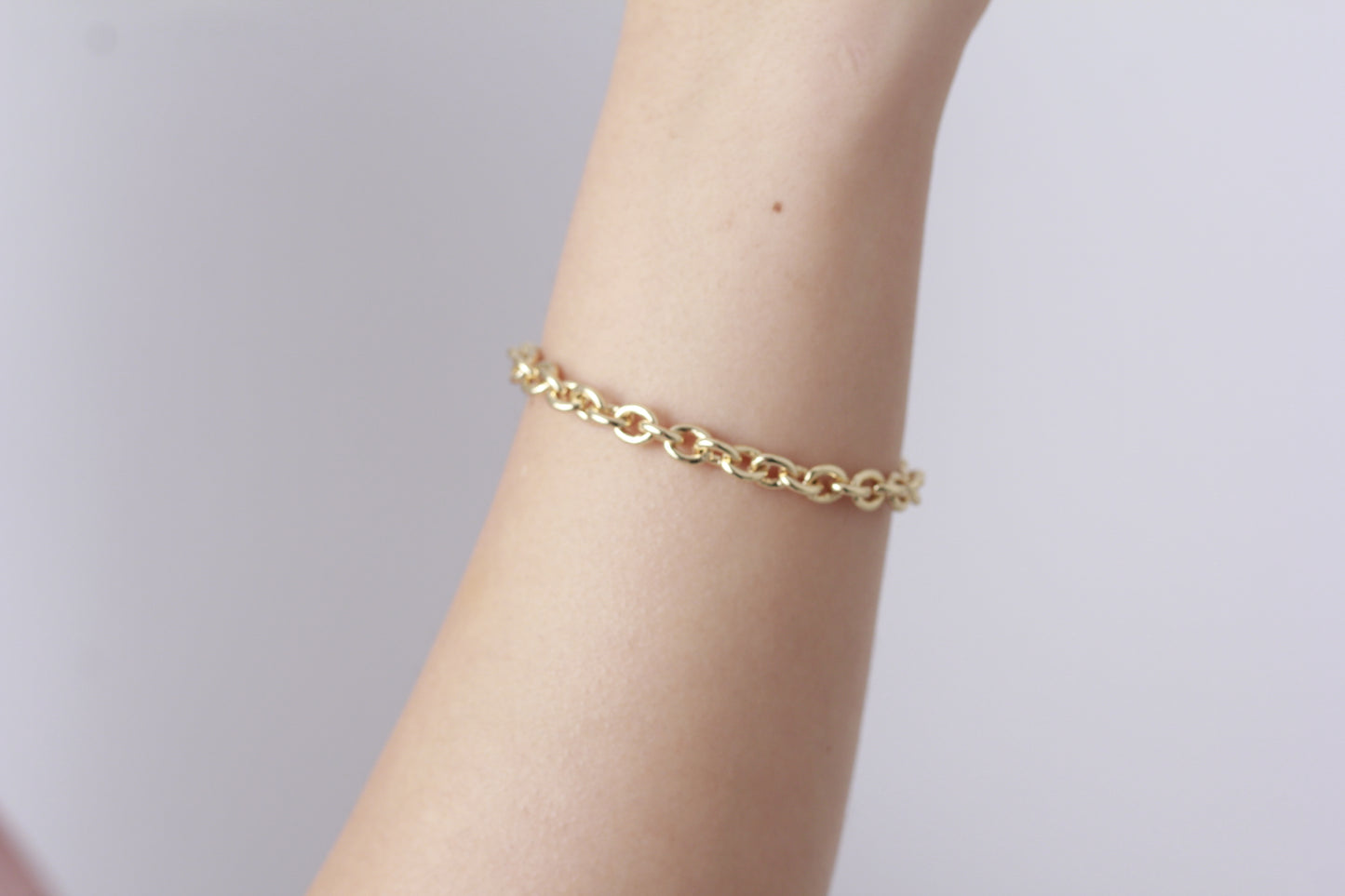 Pulsera en baño de oro 18k