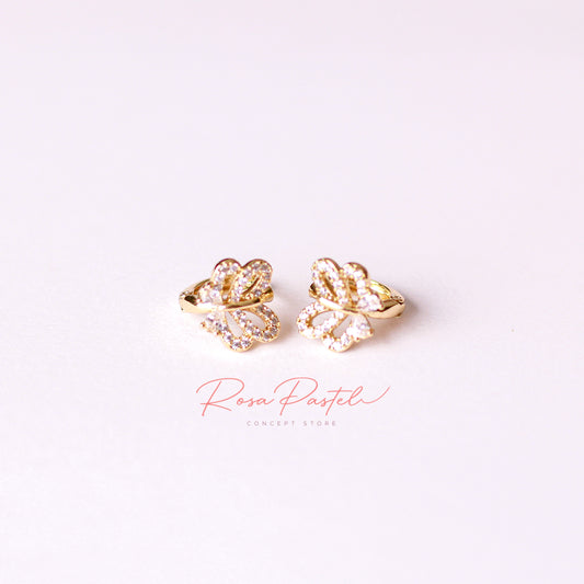 Arete en baño de oro 18k