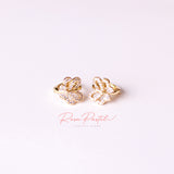 Arete en baño de oro 18k