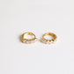 Aretes en baño de oro 18k