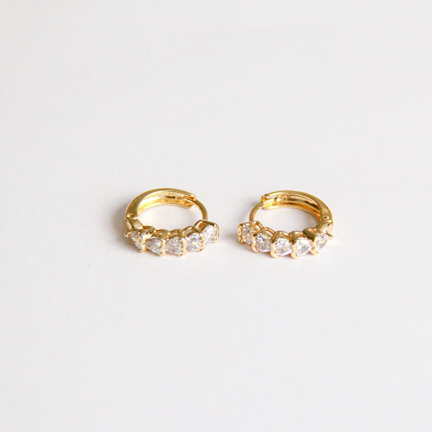 Aretes en baño de oro 18k