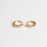 Aretes en baño de oro 18k