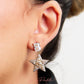 Arete en baño de oro 18k