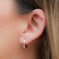 Aretes en baño de oro 18k