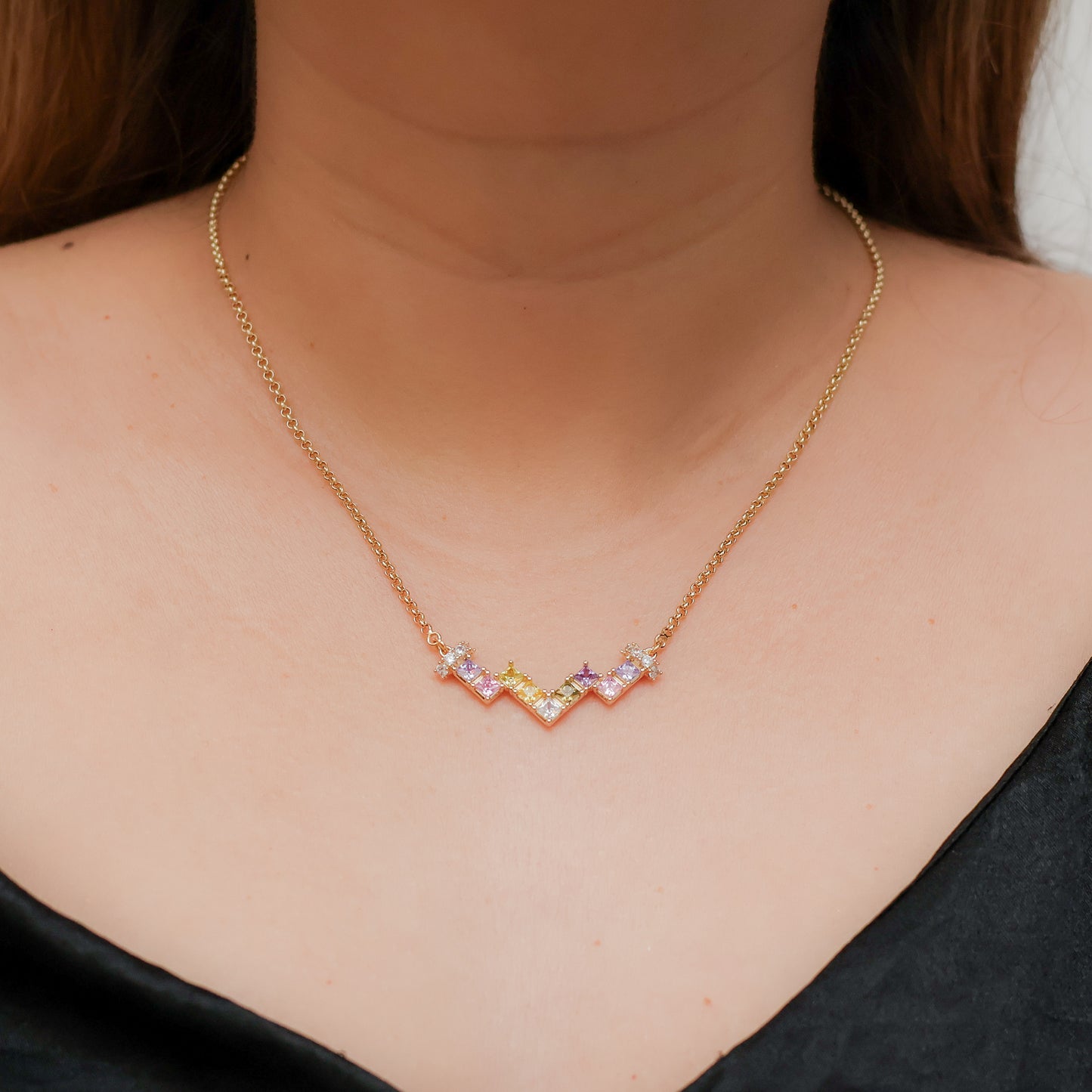 Collar en baño de oro 18k