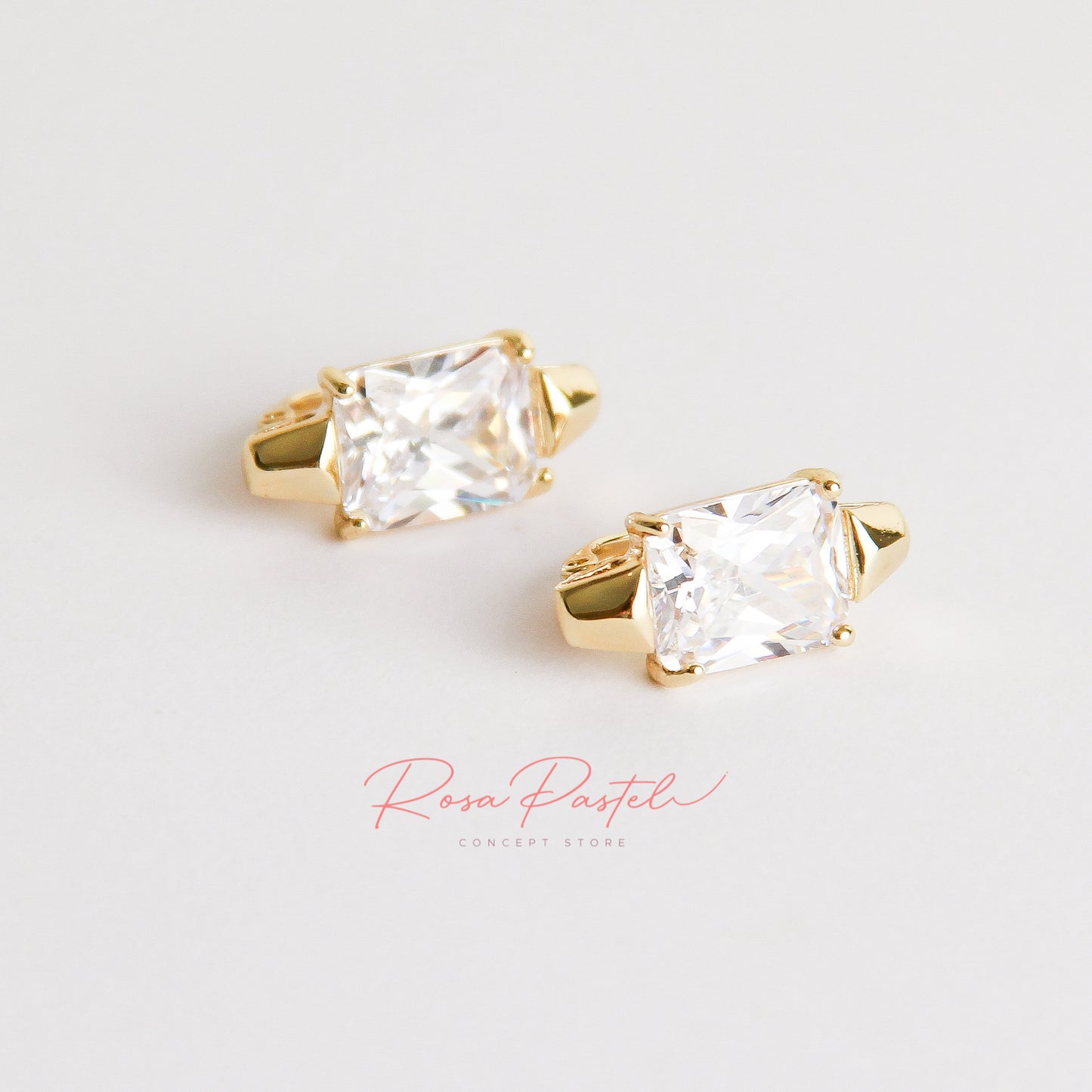 Arete en baño de oro 18k