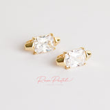 Arete en baño de oro 18k
