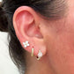 Aretes en baño de oro 18k