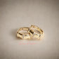 Aretes en baño de oro 18k