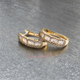 Arete en baño de oro 18k