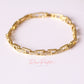 Pulsera  en baño de oro 18k