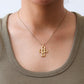 Collar acero en baño de oro 18 k