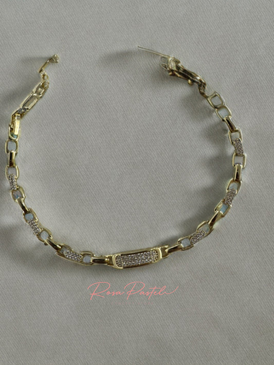 Pulsera en baño de oro 18k