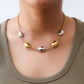 Collar acero en baño de oro 18 k