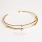 Pulsera baño de oro 18k