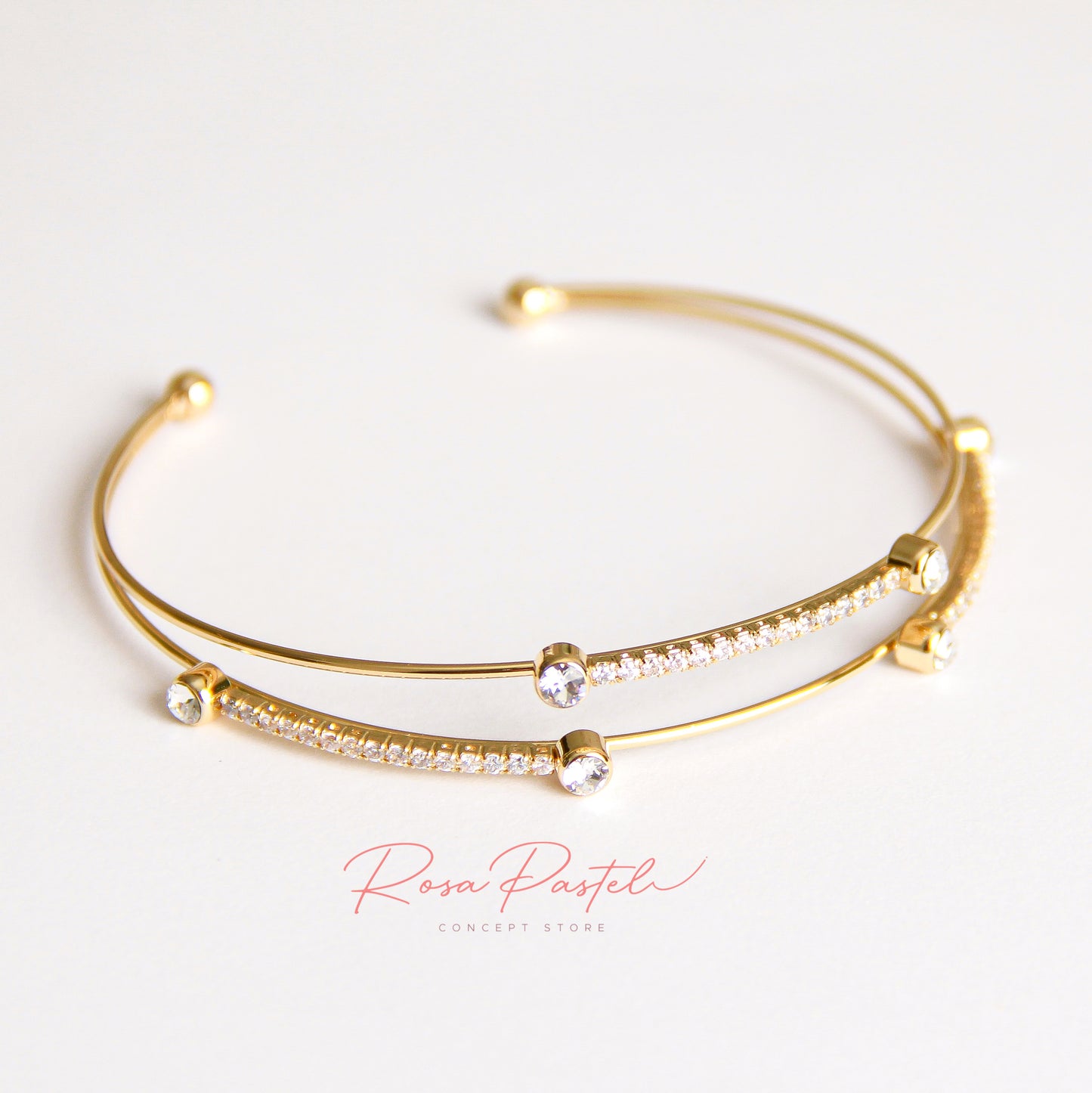 Pulsera baño de oro 18k