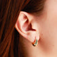 Arete en baño de oro 18k