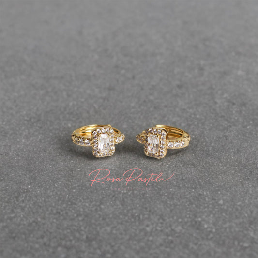 Arete en baño de oro 18K