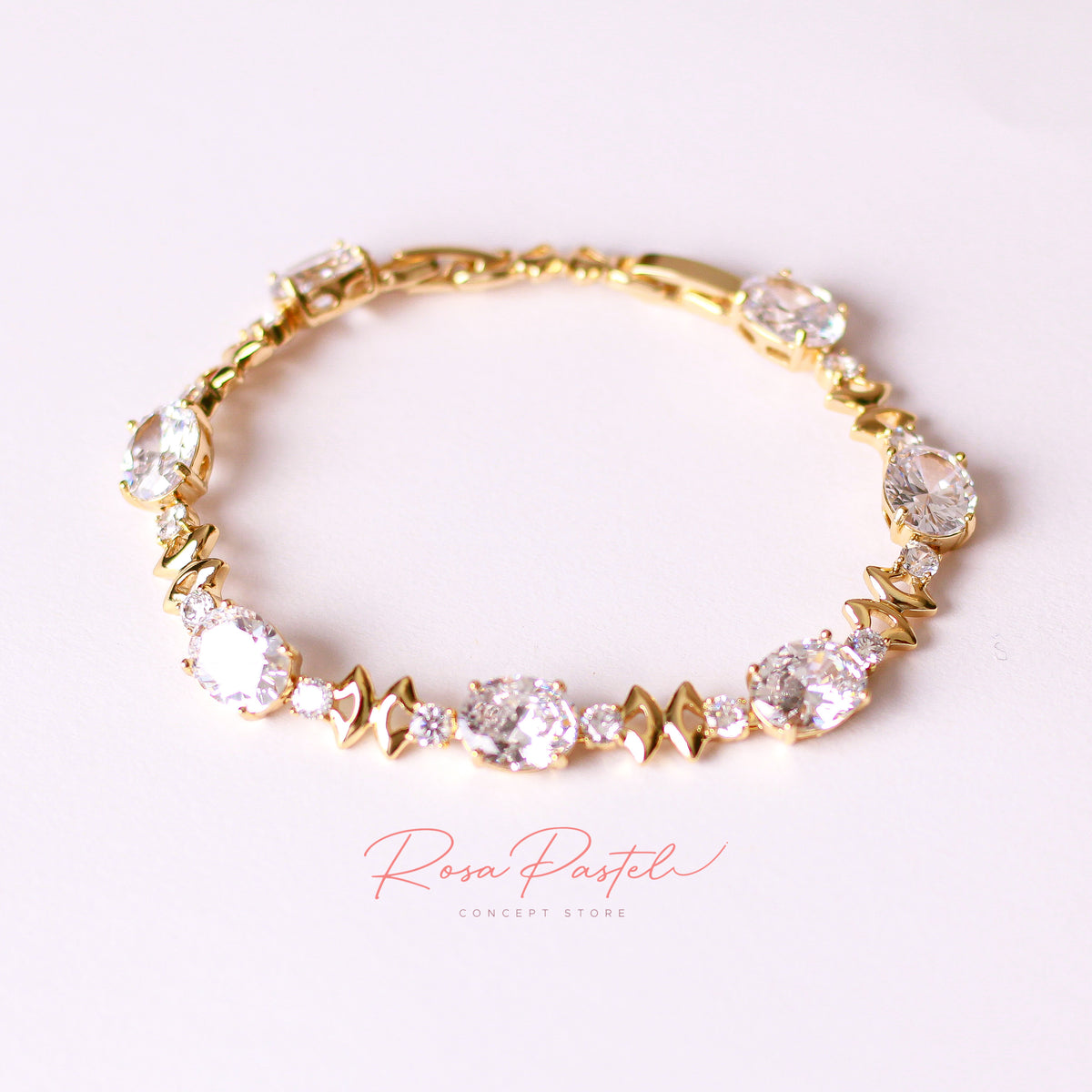 Pulsera  en baño de oro 18k