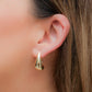 Aretes en baño de oro 18k