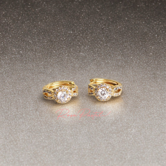 Arete en baño de oro 18K