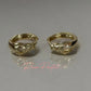 Aretes en baño de oro 18k