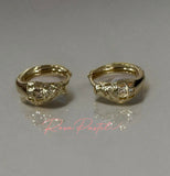 Aretes en baño de oro 18k