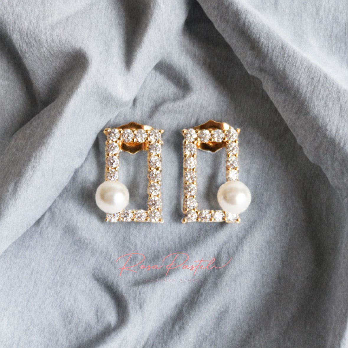 Arete en baño de oro 18k