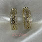 Aretes en baño de oro 18k