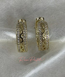 Aretes en baño de oro 18k