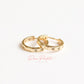 Aretes en baño de oro 18k