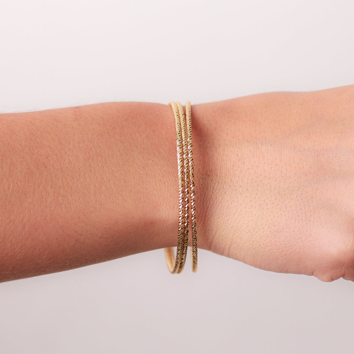 Pulsera  en baño de oro 18k
