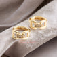 Arete en baño de oro 18k