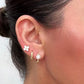 Aretes en baño de oro 18k