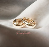 Arete en baño de oro 18k