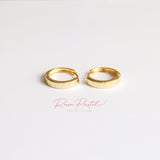 Aretes en baño de oro 18k