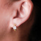 Aretes en baño de oro 18k